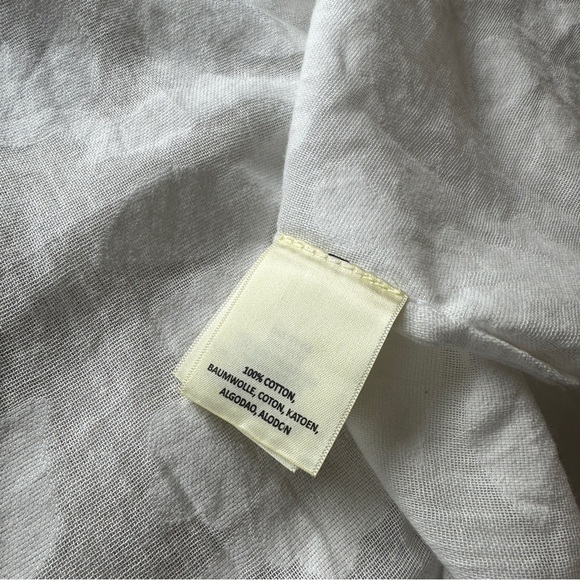 Anthropologie Textured Collared Kimono in White One Size - Picture 10 of 11